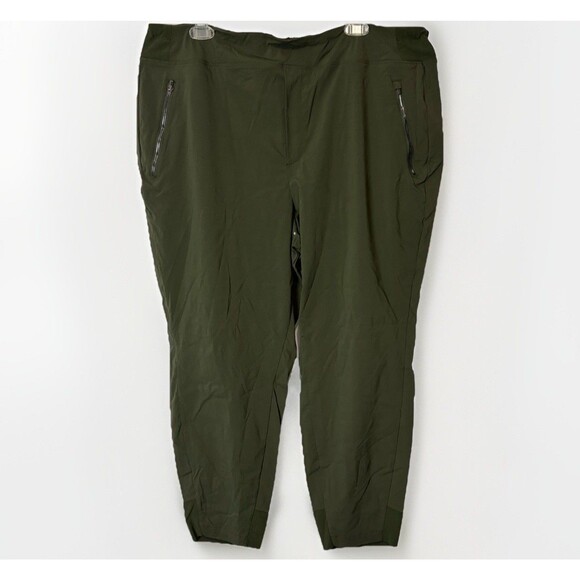 Athleta Trekkie North Jogger Pant Olive Green Size 20 Outdoor Hiking Athleisure - Picture 1 of 9